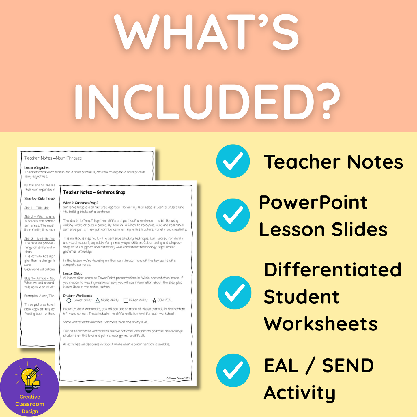 Noun Phrases Parts of a Sentence Grammar Worksheets for Writing Grades 3 to 6