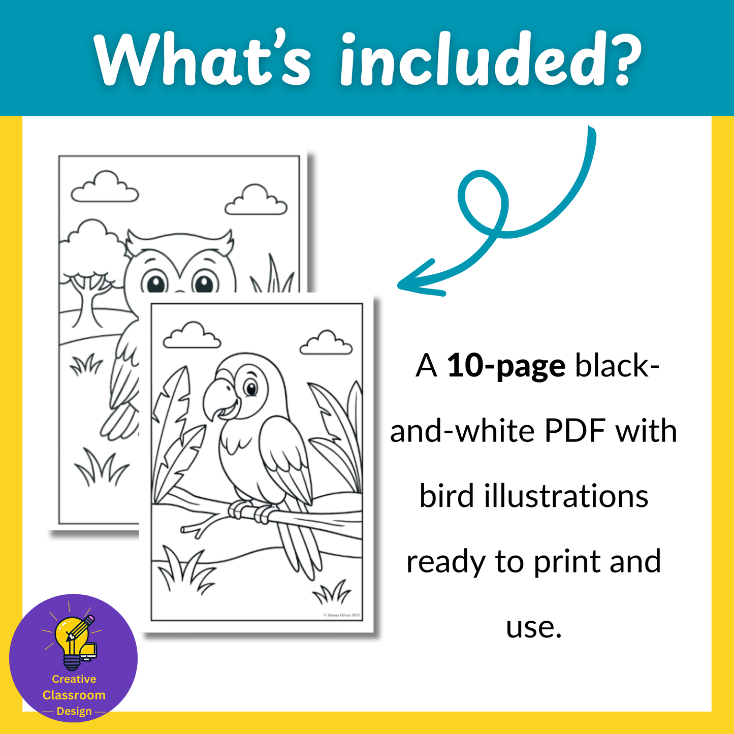 Birds Colouring Pages | 10 Pages