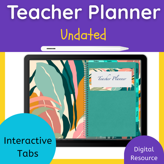 Interactive Digital Planner (Forest Green) | Undated, Reusable, Compatible with iPad & Tablets